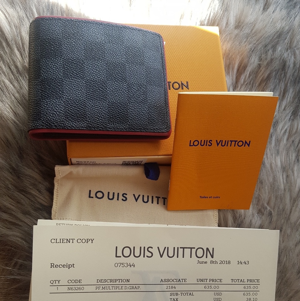 Louis vuitton Mens Wallet Damier graphite